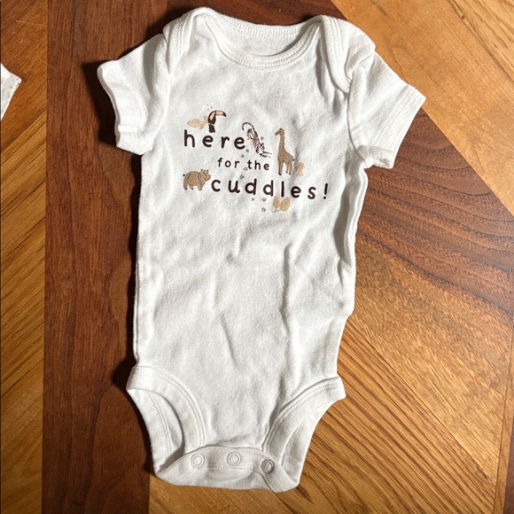 Bundle of newborn like new Carter's Beige and Brown Baby Outfits - Picture 5 of 9